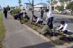 花植え