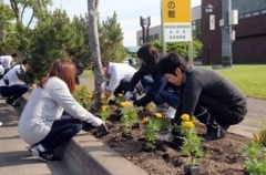 花植え