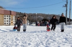 雪上親子レク