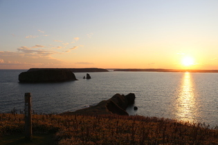 アゼチの岬の夕日