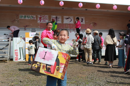 一等を当てた小学生